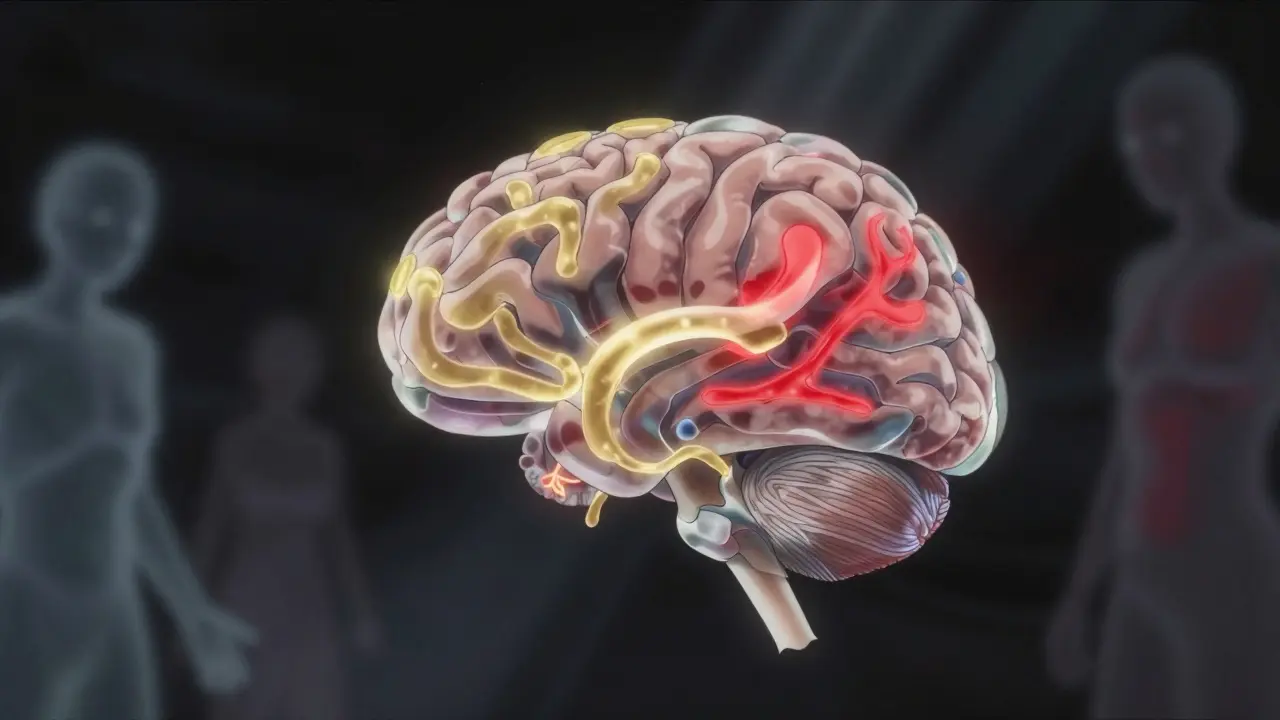 Glowing brain showing RBD neurological links
