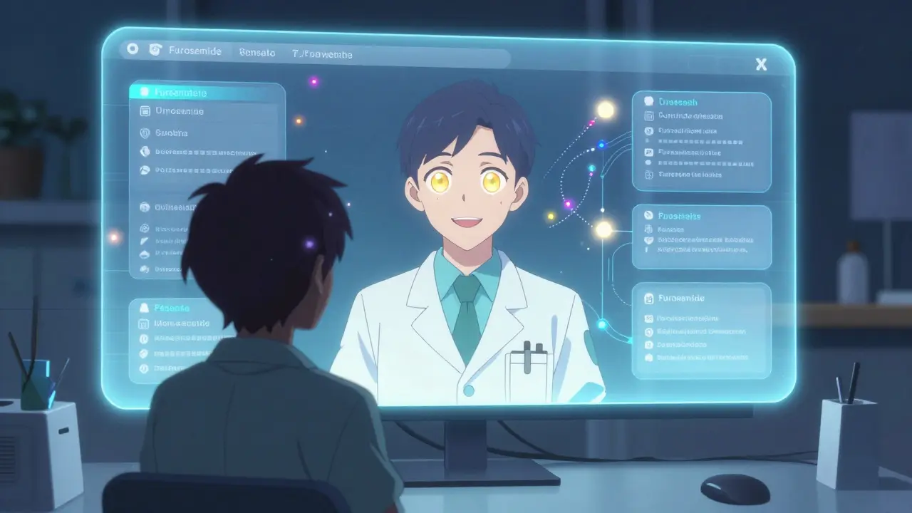 Secure telehealth video call with doctor in anime style